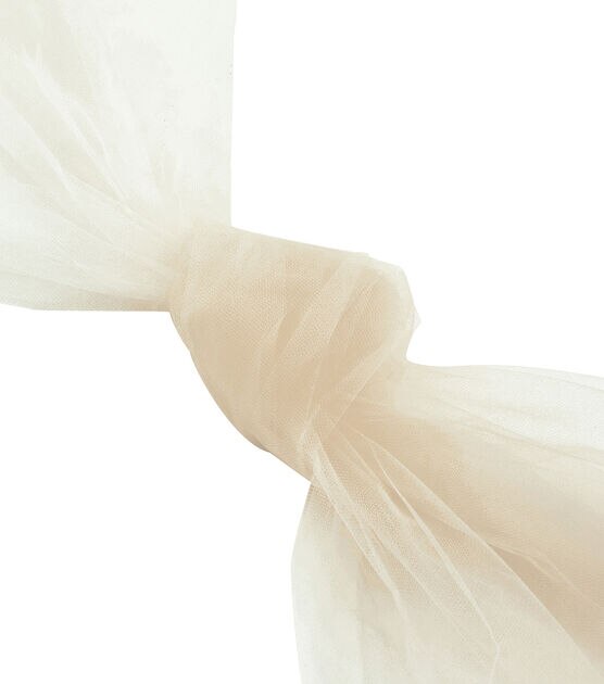 Matte Tulle Fabric Ivory, , hi-res, image 3