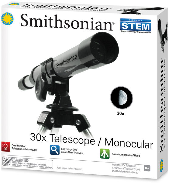 Smithsonian 30x Telescope & Monocular STEM Kit
