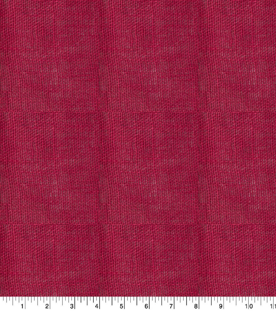 Burlap Fabric 48'', Red, swatch, image 1