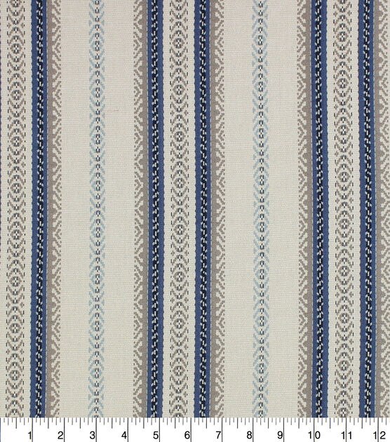 Gisela Indigo Cotton Canvas Home Decor Fabric, , hi-res, image 2