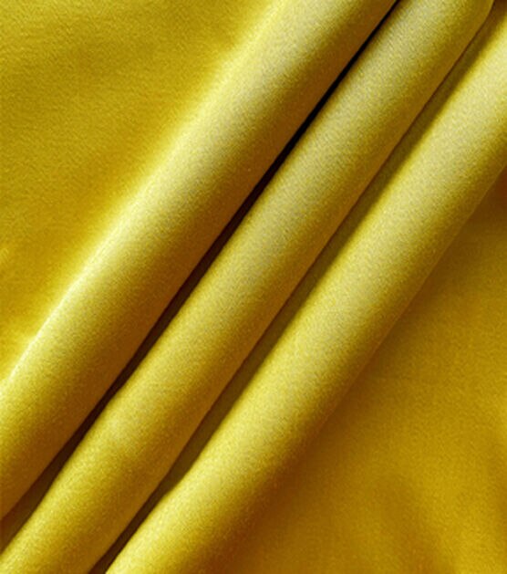 Yellow Cotton Sateen Fabric, , hi-res, image 2