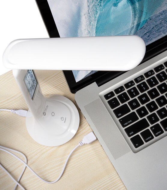 OttLite 15" White LED Travel Rechargeable Desk Lamp, , hi-res, image 9