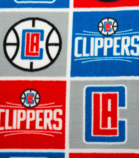 Los Angeles Clippers Fleece Fabric Block, , hi-res, image 3