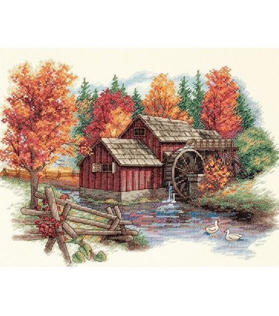 Dimensions 14" x 11" Glory of Autumn Counted Cross Stitch Kit