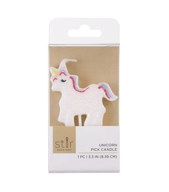 3" Unicorn Pick Birthday Candle by STIR