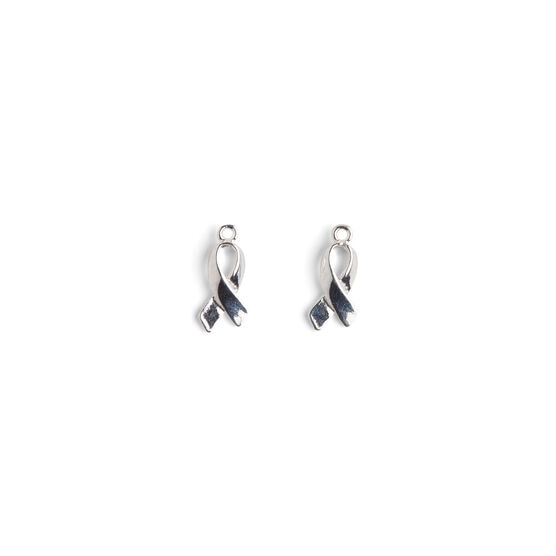 2pk Silver Plated Ribbon Charms by hildie & jo, , hi-res, image 2