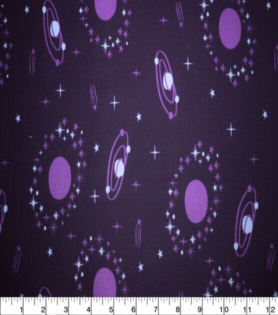 Dark Purple Galaxy Quilt Cotton Fabric by Quilter's Showcase