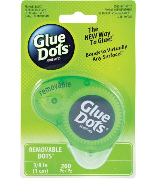 Glue Dots 3/8" Dot 'n Go Dispenser 200PK Removable