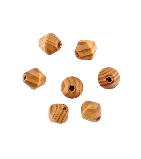 16mm x 16mm Brown Wood Beads 25pc by hildie & jo, , hi-res, image 2