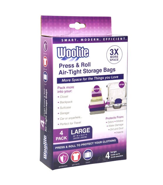 Woolite Nylon Airtight X-large Vacuum Storage Bags (Set of 2) -  26.5Wx39.5H - On Sale - Bed Bath & Beyond - 13685673