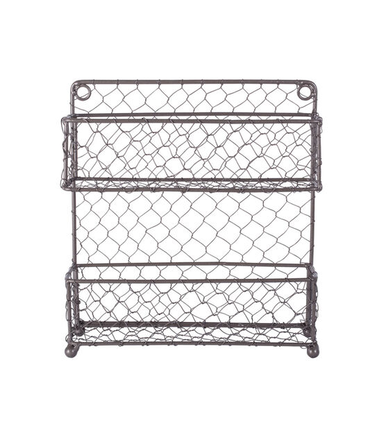 Design Imports 2 Tier Chicken Wire Spice Rack