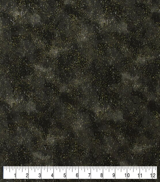 Gray & Black Blender Quilt Metallic Cotton Fabric by Keepsake Calico, , hi-res, image 3