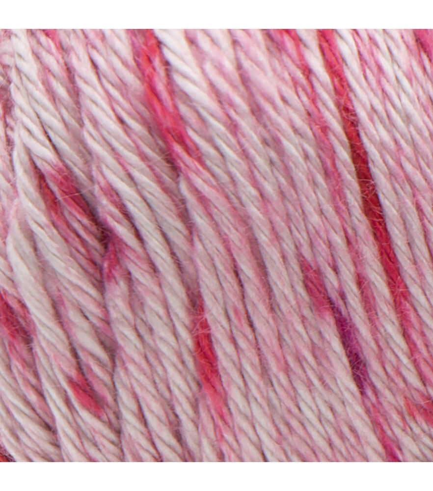Caron Simply Soft Speckle 235yds Worsted Acrylic Yarn, Lipstick, swatch, image 1