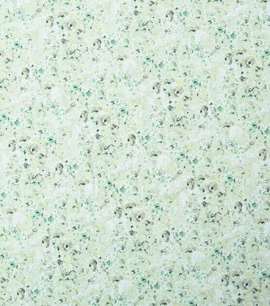 Green Watercolor Ditsy Floral Quilt Cotton Fabric by Keepsake Calico