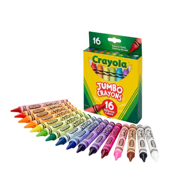 Crayola 16ct Multicolor Jumbo Crayons, , hi-res, image 3
