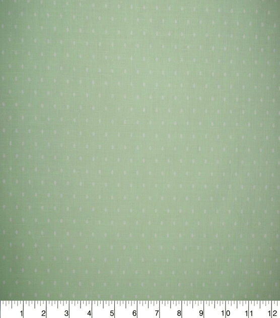 Pin Dots on Green Quilt Cotton Fabric by Quilter's Showcase, , hi-res, image 2