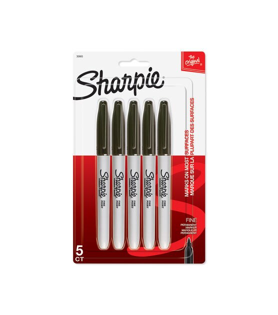 Sanford Sharpie Carded 5Pk Black