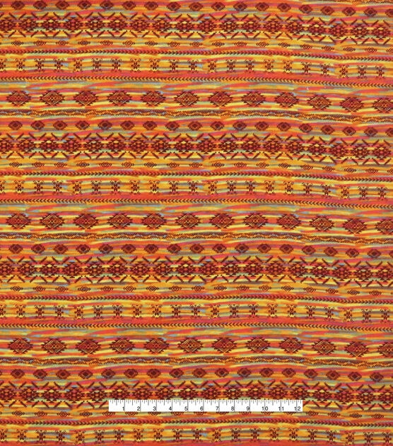 Desert Aztec Stripe Super Snuggle Flannel Fabric, , hi-res, image 2