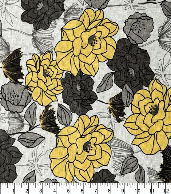 18" x 21" Floral Cotton Fabric Quarter 1pc by Keepsake Calico, , hi-res, image 3