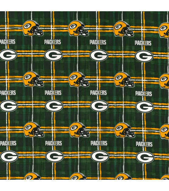 Fabric Traditions Green Bay Packers Flannel Fabric Plaid, , hi-res, image 2