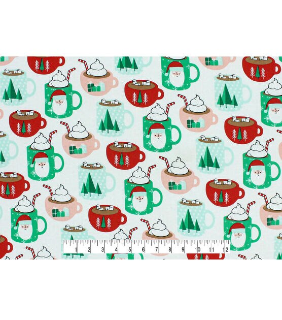 Holiday Drinks Super Snuggle Flannel Fabric, , hi-res, image 4