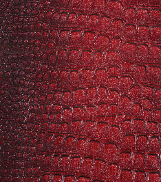 Yaya Han Cosplay Red Large & Small Scales Faux Leather Fabric, , hi-res, image 1