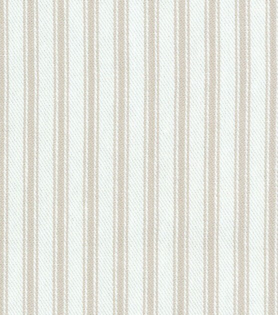 Waverly Multi Purpose Decor Fabric 55" Classic Ticking Linen, , hi-res, image 3