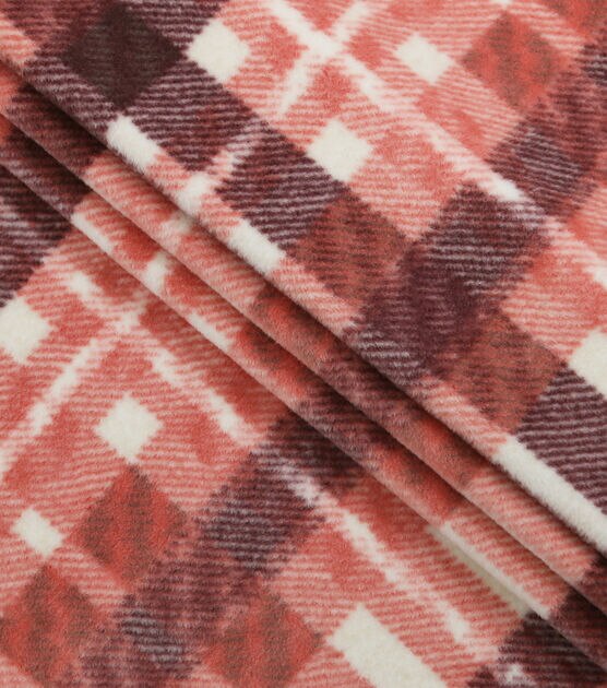 Celestial Plaid Luxe Fleece Fabric, , hi-res, image 2
