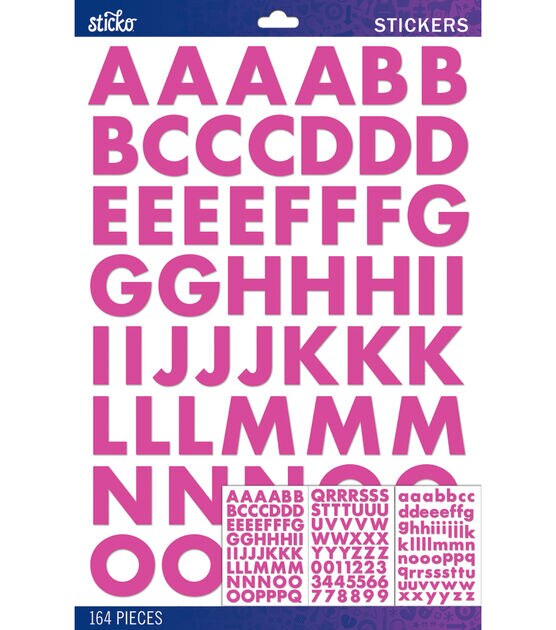 Sticko Futura Bold Alphabet Sticker Large, , hi-res, image 1