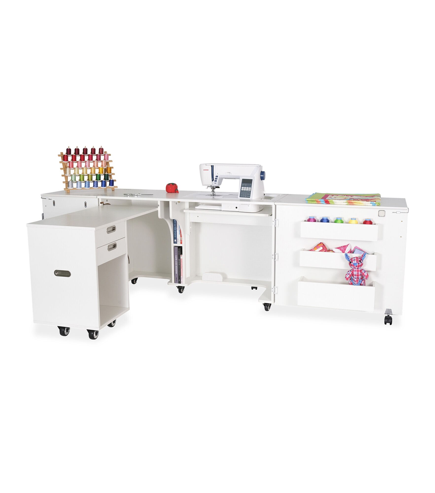 Kangaroo Kabinets Aussie Sewing Cabinet, Ash White, hi-res