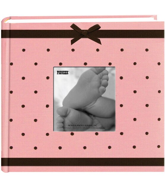 Baby Dot Fabric Frame 2 Up Photo Album, , hi-res, image 1