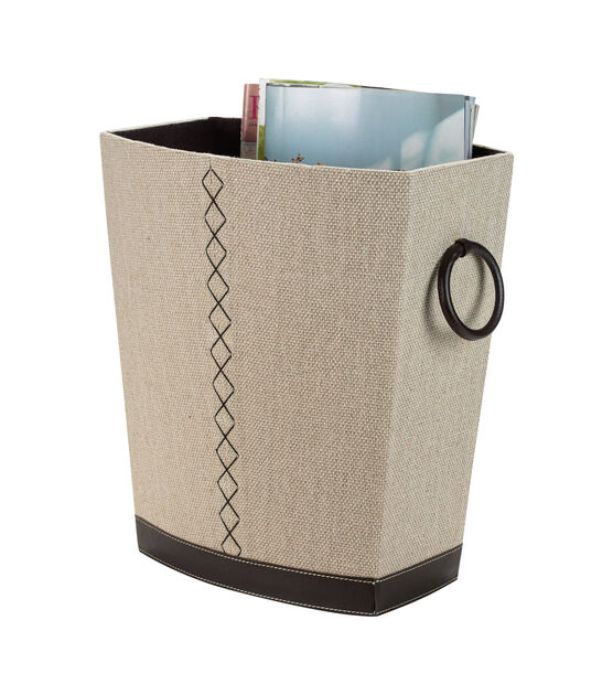 Organize It All 12" Beige Multi Purpose Basket With Handles, , hi-res, image 4