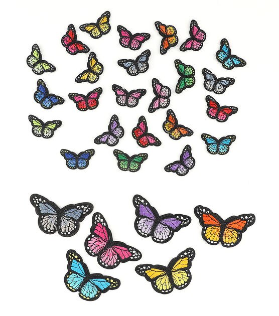 30ct Butterflies Iron On Patches by hildie & jo