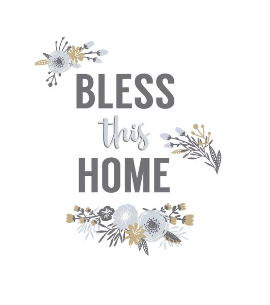 RoomMates Wall Decals Floral Bless This Home, , hi-res, image 2