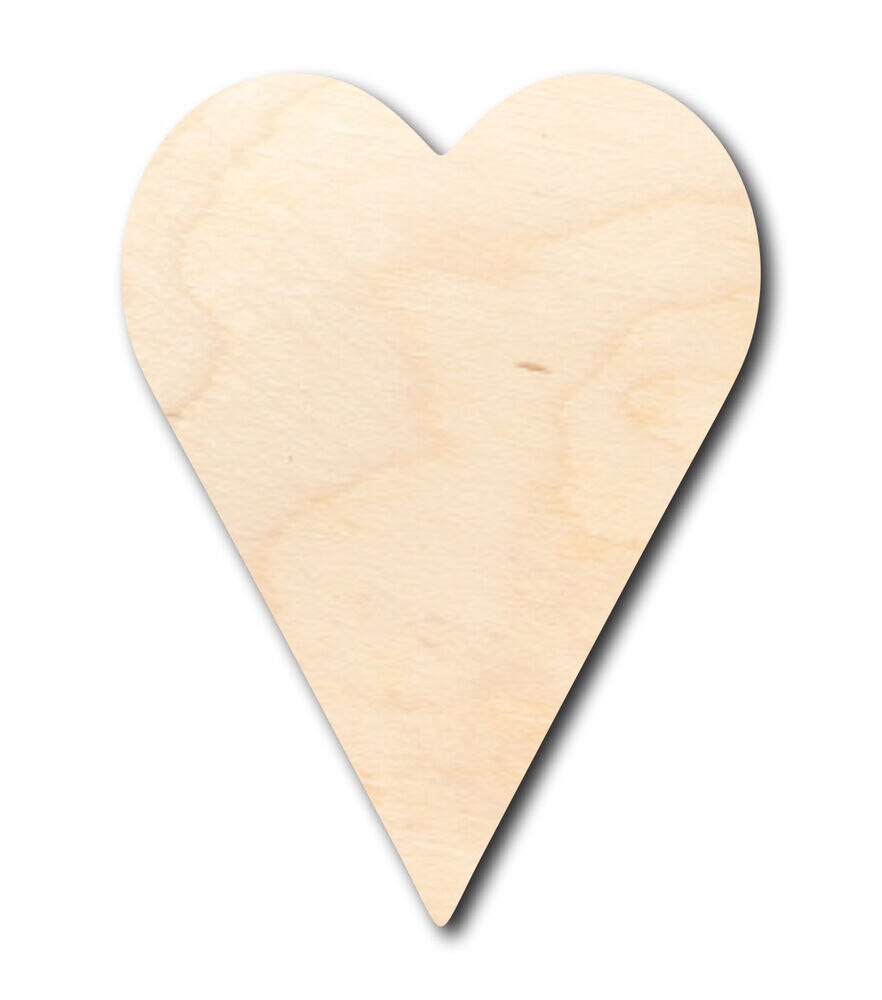 Unfinished Wood Heart Shape Up To 24'' DIY Wedding Shower 1/4