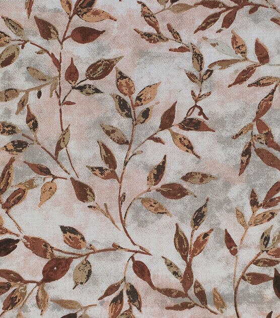 Brown Vintage Leafy Vines Quilt Cotton Fabric by Keepsake Calico, , hi-res, image 2