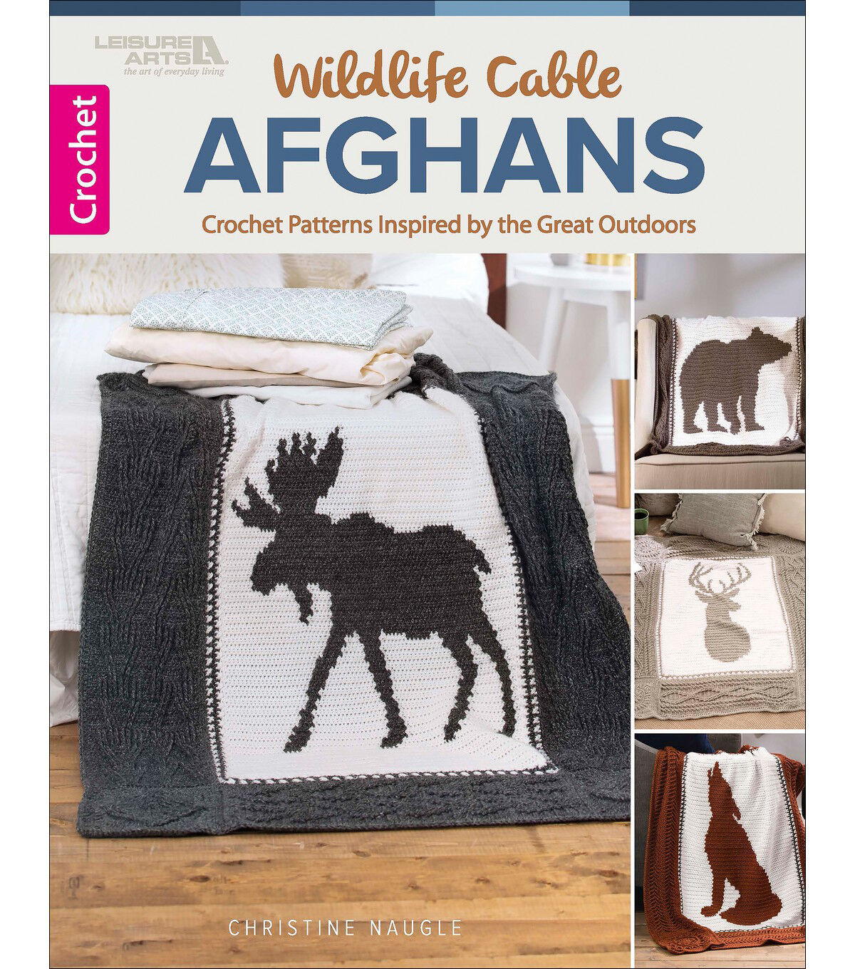 Leisure Arts Crochet Afghan Book Collection 5pc