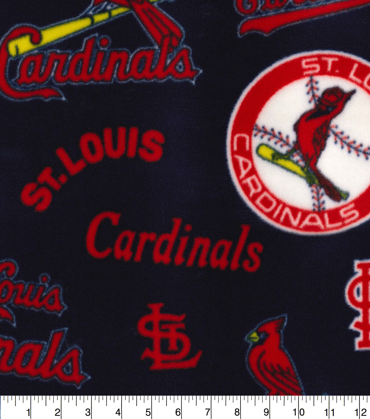 Fabric Traditions St. Louis Cardinals Fleece Fabric Cooperstown by