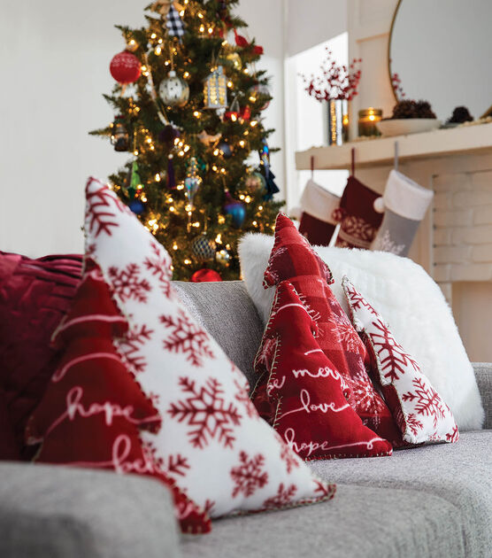Fleece Christmas Trees Pillows