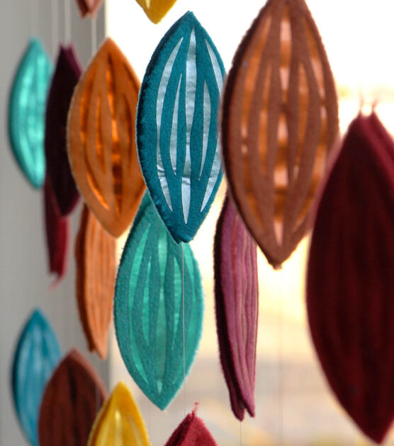 Fall Leaves Garland SVG, image 2
