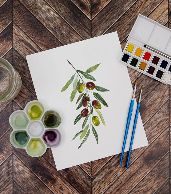 Olives Watercolor Art