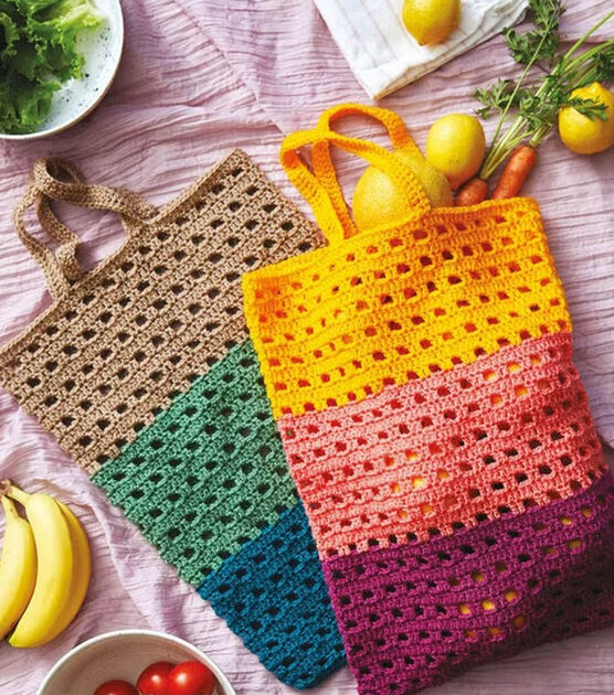 Reusable Crochet Shopping Tote, image 2