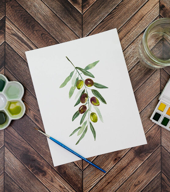 Olives Watercolor Art, image 6