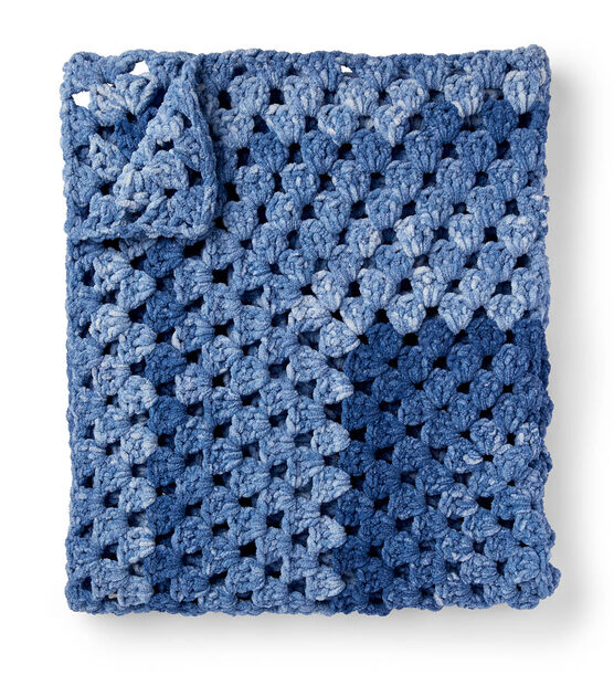 Bernat Dappled Granny Rectangle Crochet Baby Blanket, image 2