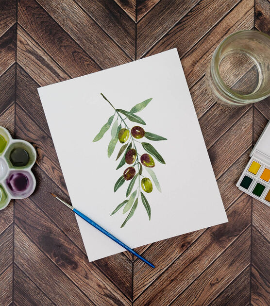 Olives Watercolor Art, image 7
