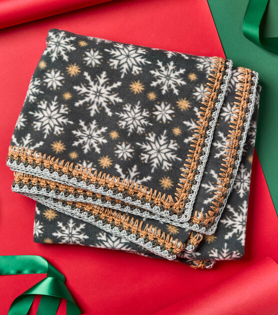 Crochet Edge Fleece Blanket