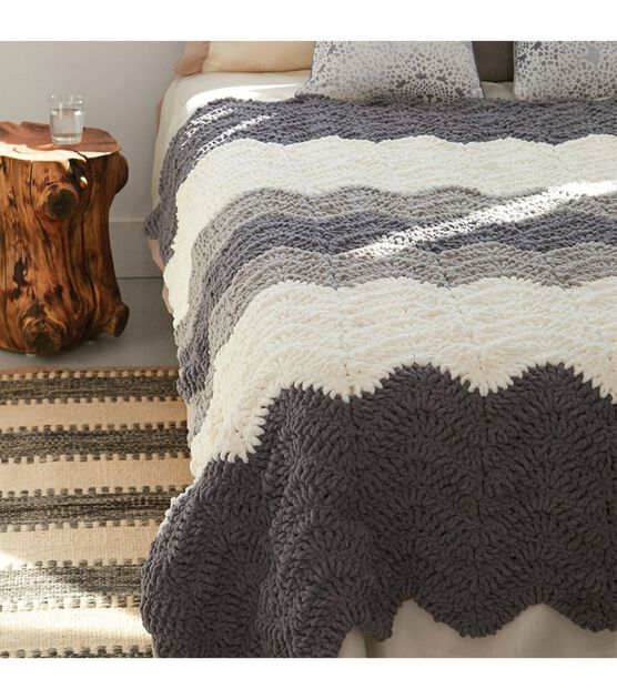 Bernat Grey Scale Blanket