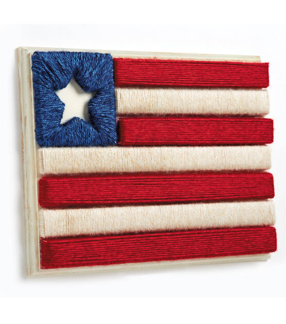 Made In America Flag of Yarn