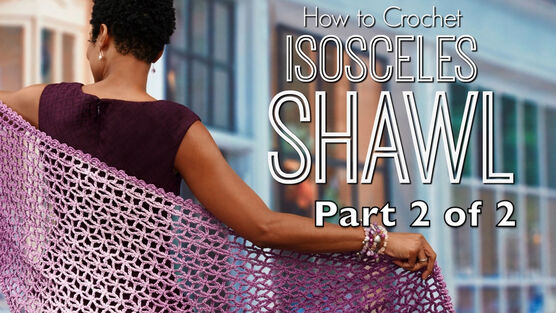 Crochet Lacy Isosceles Shawl Part Two, image 1