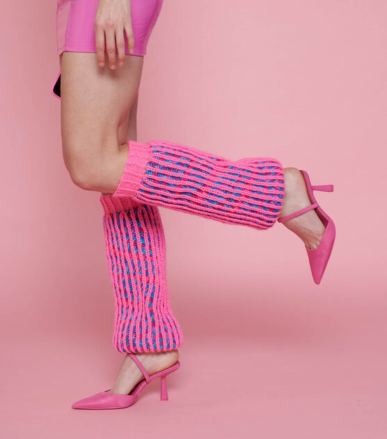 Red Heart Super Saver Knit Leg Warmers, image 3